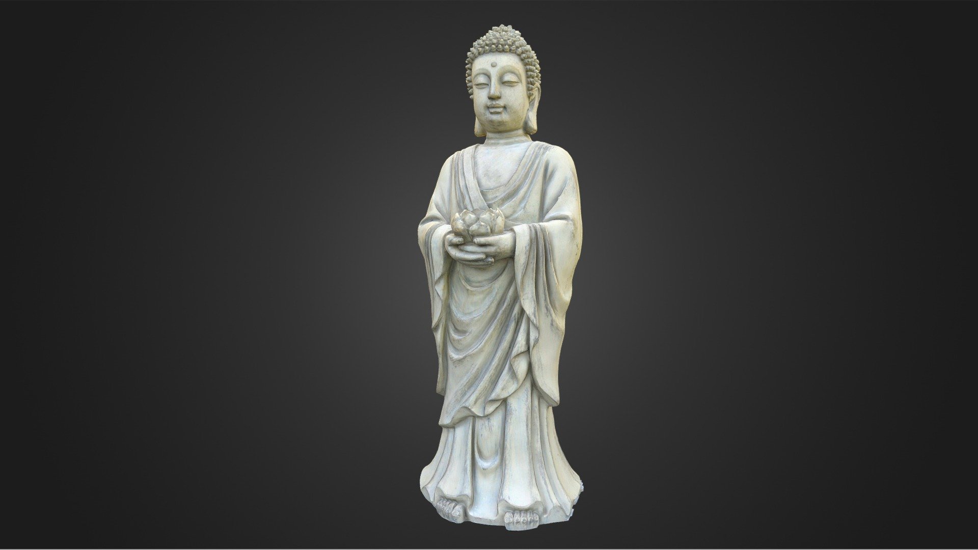 Buddha Statue Holding Lotus | Fab