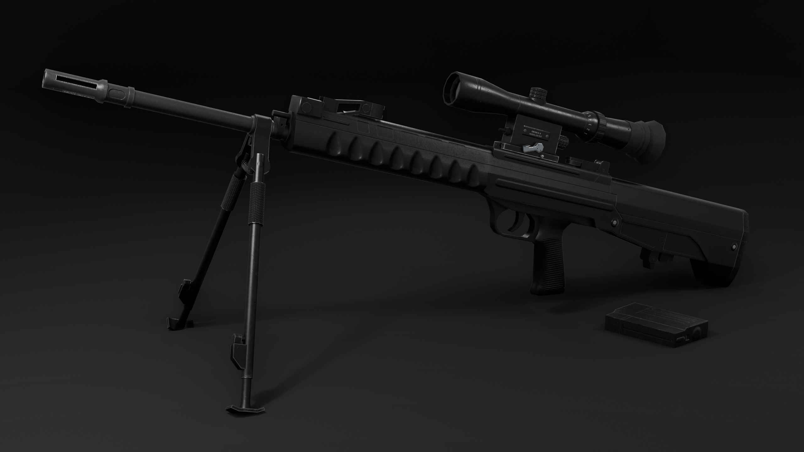 الوسائط 1 للقائمة Low Poly Chinese QBU-88 Sniper Rifle