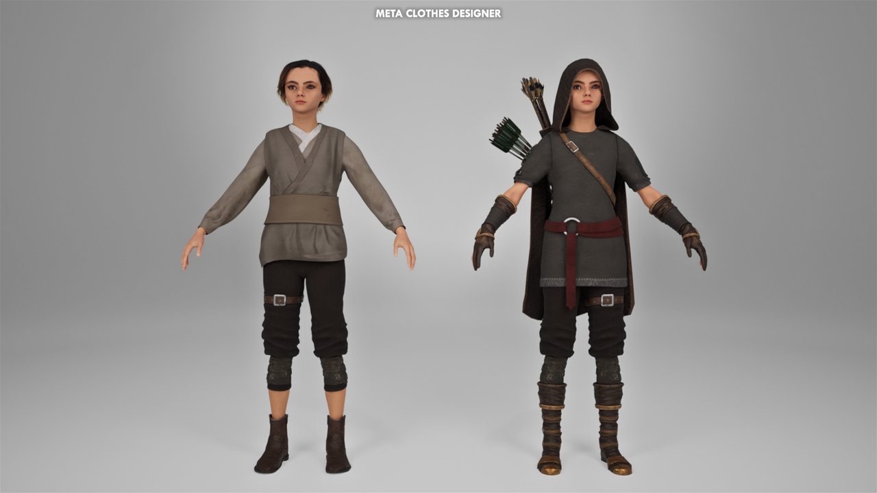 Media 1 for listing Metahuman - Medieval Clothes & Dress III (Metahuman Clothing)