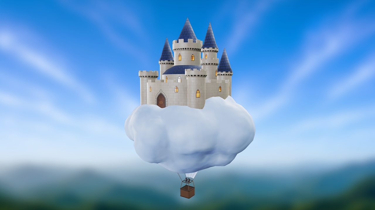 Media 1 for listing Hot Air Balloon Castle Cloud