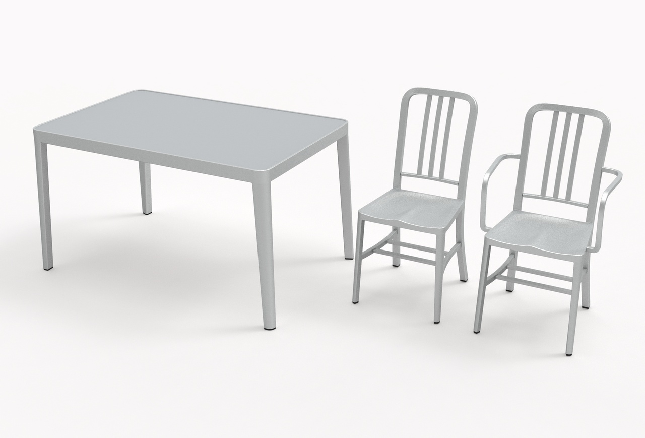Media 1 for listing Aluminum chairs and table
