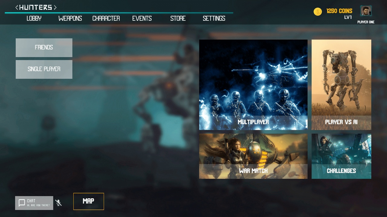 Media 1 for listing HUNTERS Multiplayer Menu Template