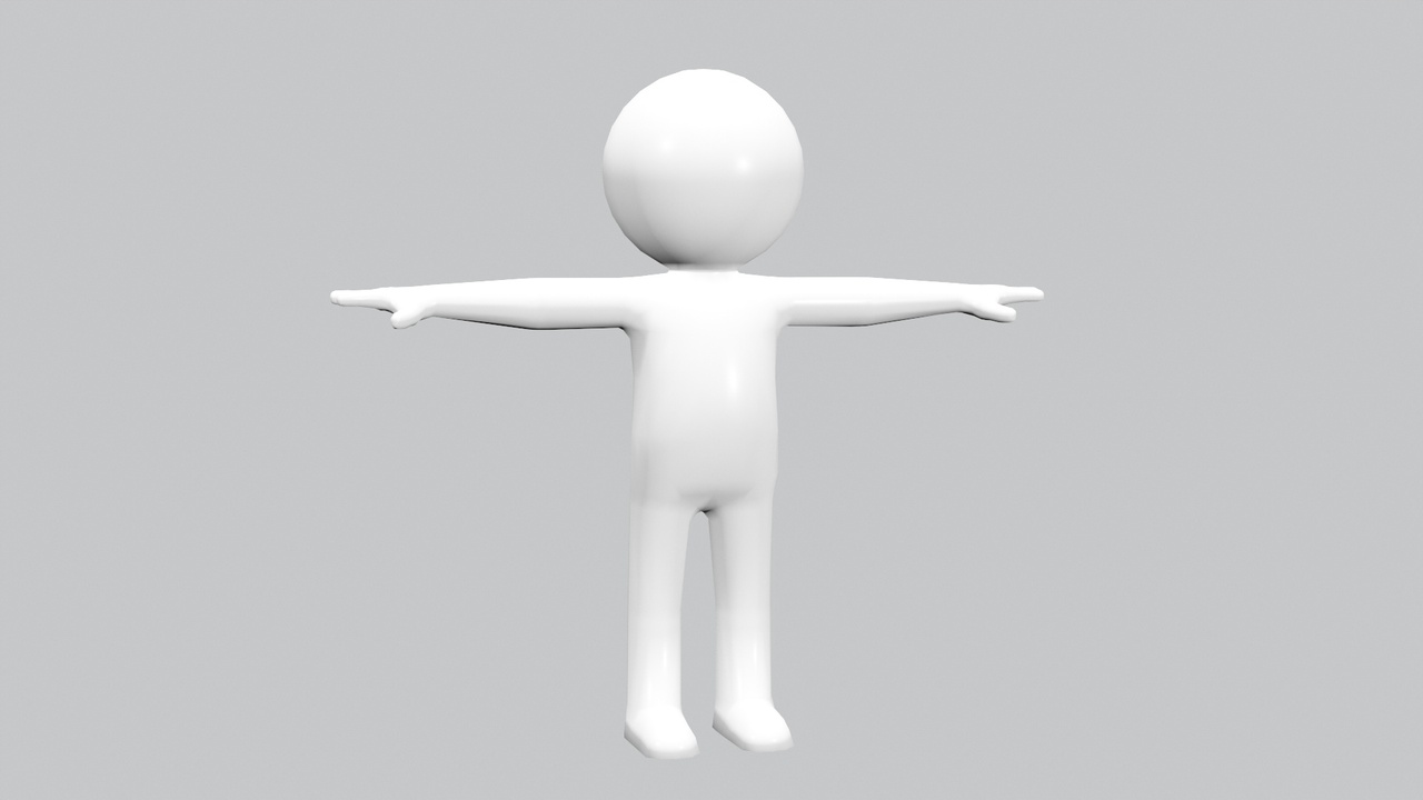 Media 1 for listing Stickman LowPoly Base Mesh