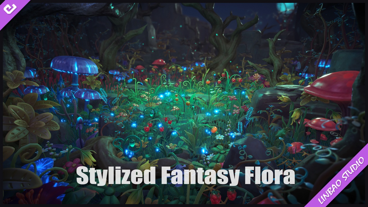 Media 1 for listing Stylized Fantasy Flora
