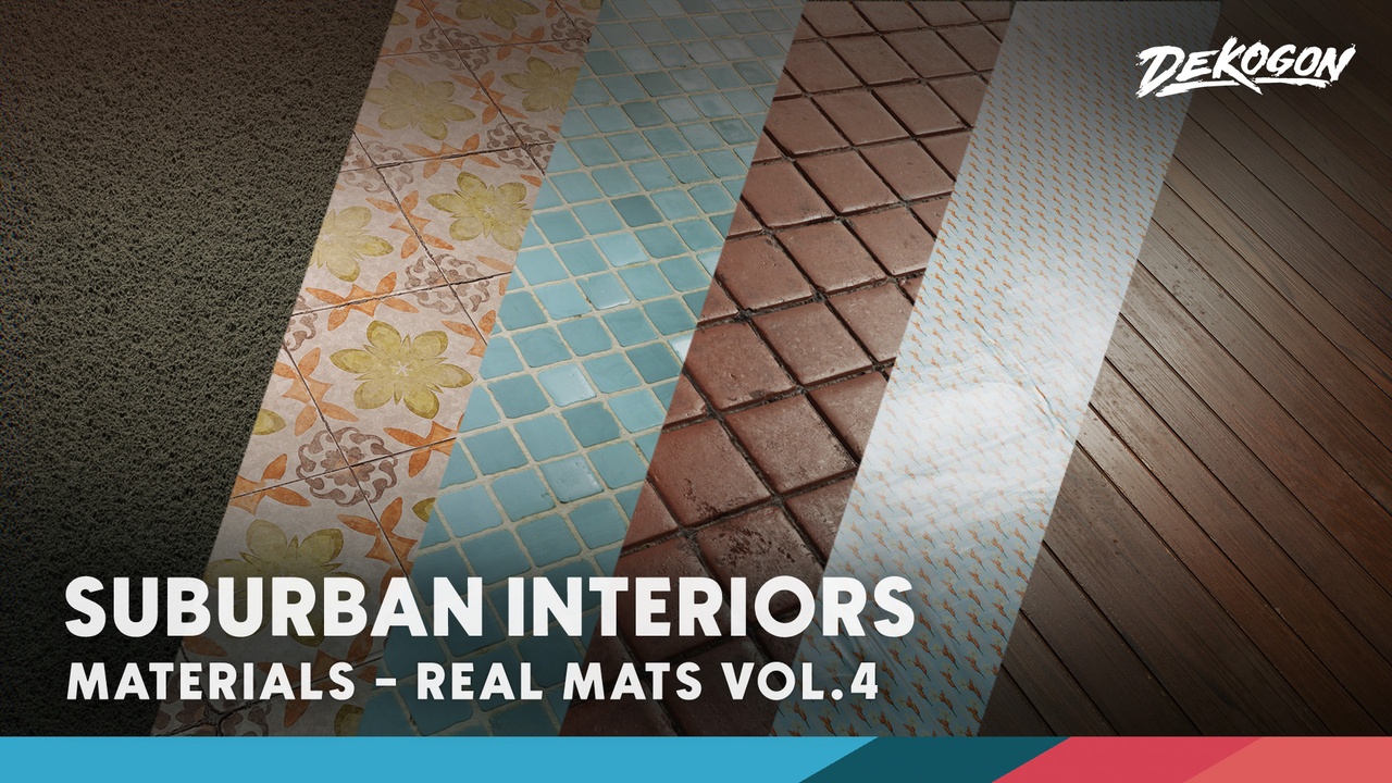 Realistic Materials VOL.4 - Suburban Interiors (70+ Materials) 제품 등록을 위한 미디어 1개