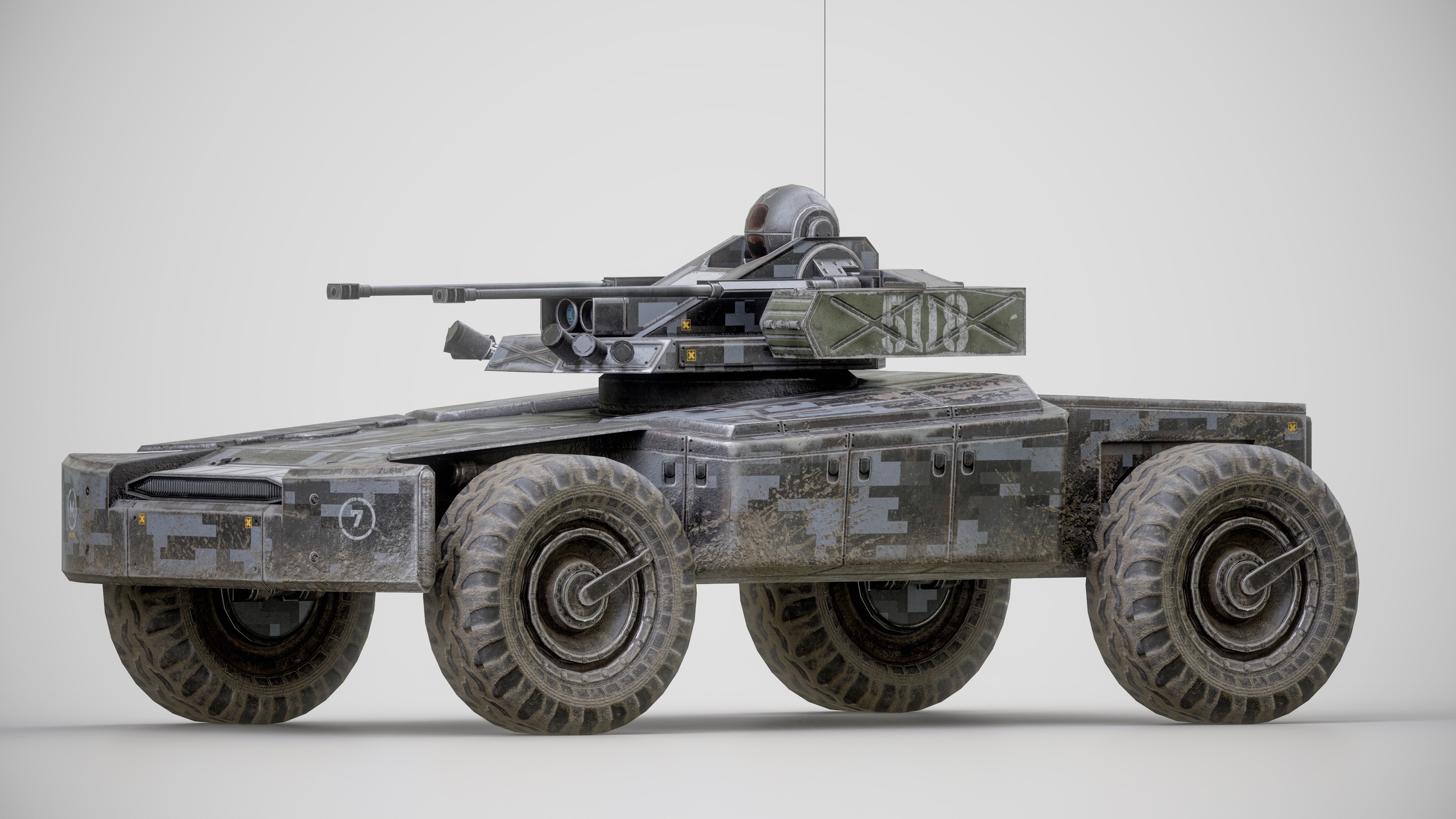 Media 1 for listing Futuristic Military Vehicle 7 SciFi Combat Drones Mechs APC