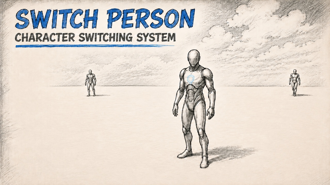 Media 1 for listing Switch Person – Character Switching System