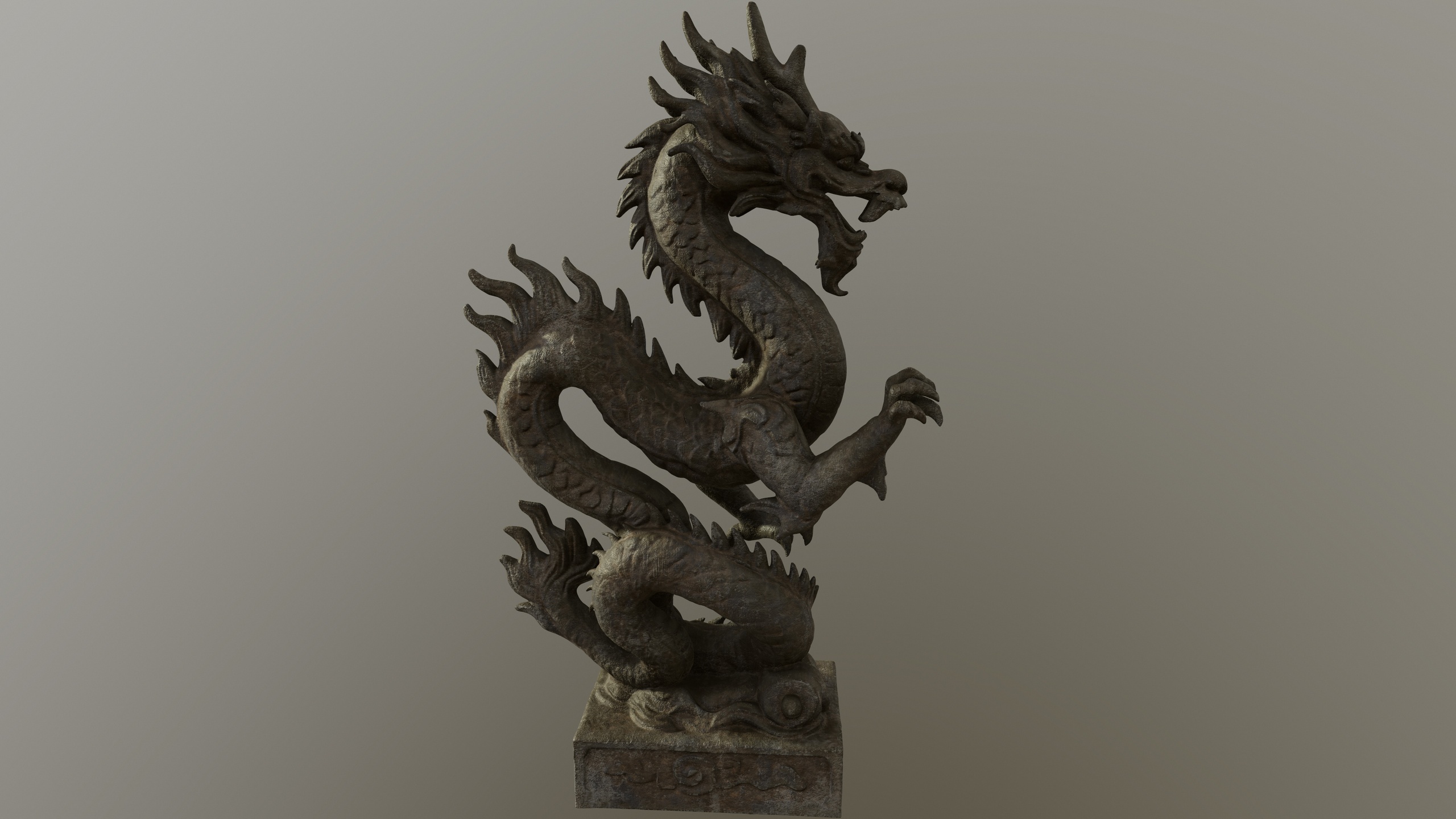 Media 1 for listing Stone Dragon Statue