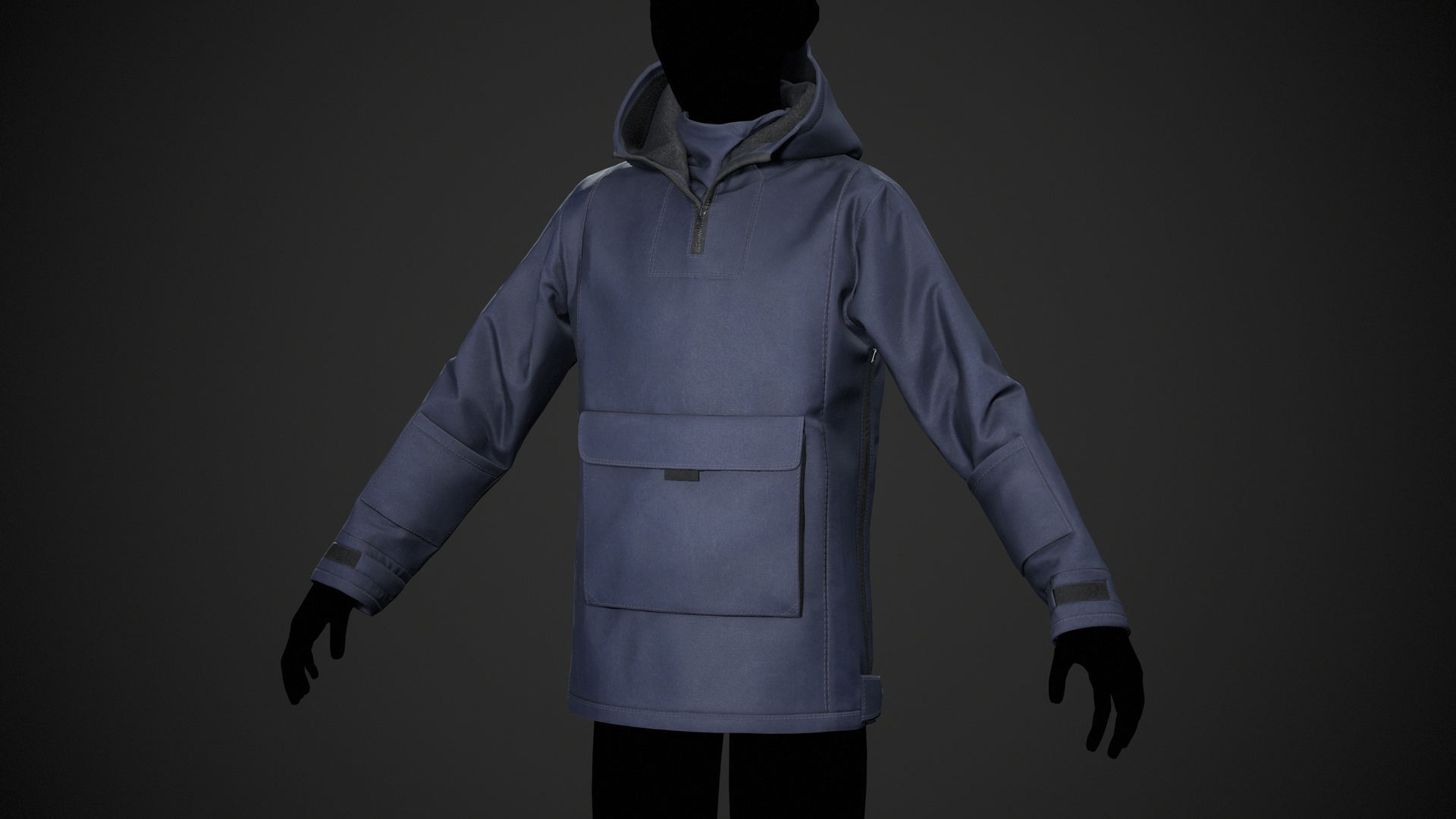 Media 1 for listing Blue Anorak Jacket