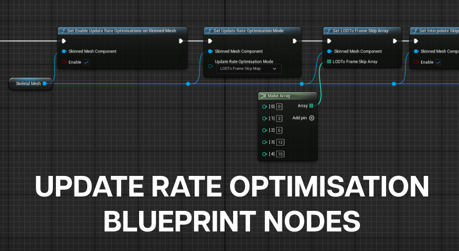 Update Rate Optimisation Blueprint Nodes | Fab