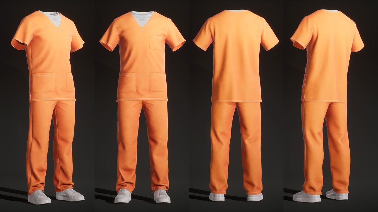 Media 1 for listing Prisoner Uniform - Metahuman