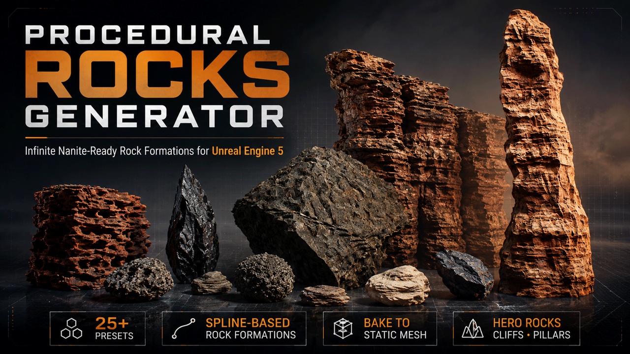 Media 1 for listing Procedural Rocks Generator
