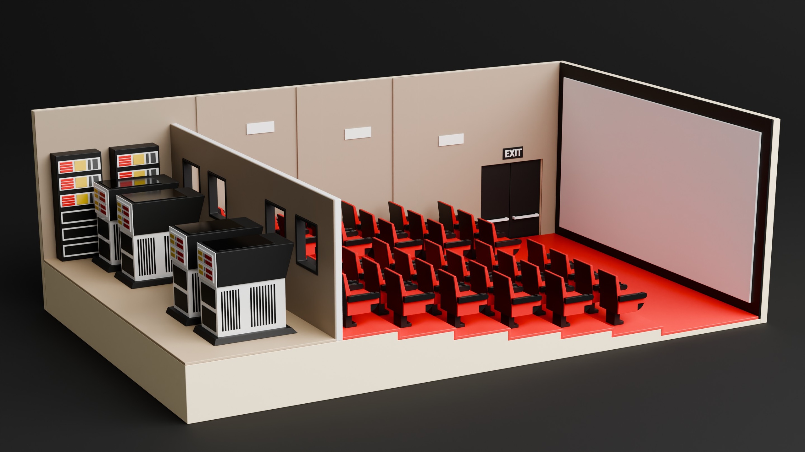 Media 1 for listing Low Poly Cinema Theater Interior