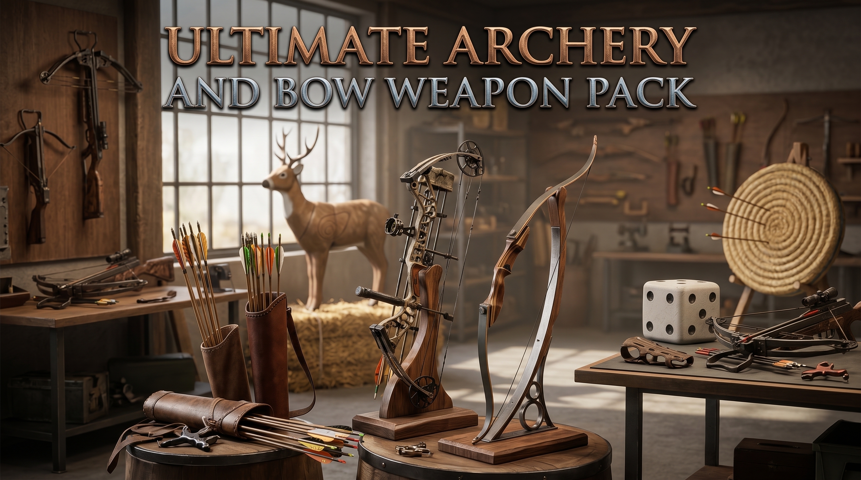 Ultimate Archery And Bow Weapon Pack | Fab