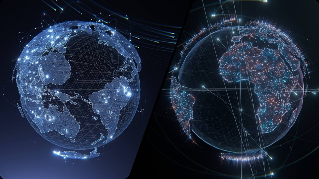 Media 1 for listing 2 Of Hologram Earth - Geometry Node - Blender 3D