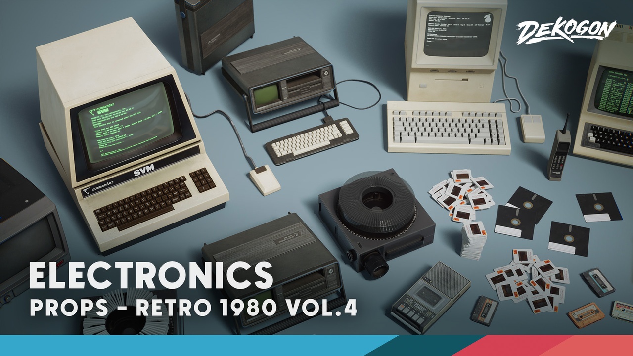 Media 1 for listing Retro 80's VOL.4 - Electronics (Nanite and Low Poly)