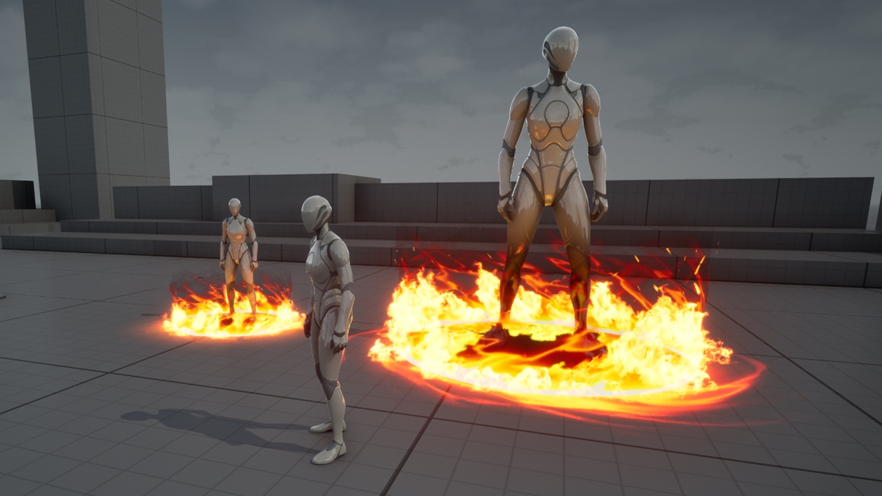 Media 1 for listing Fire Aura in Unreal Engine 5 Niagara
