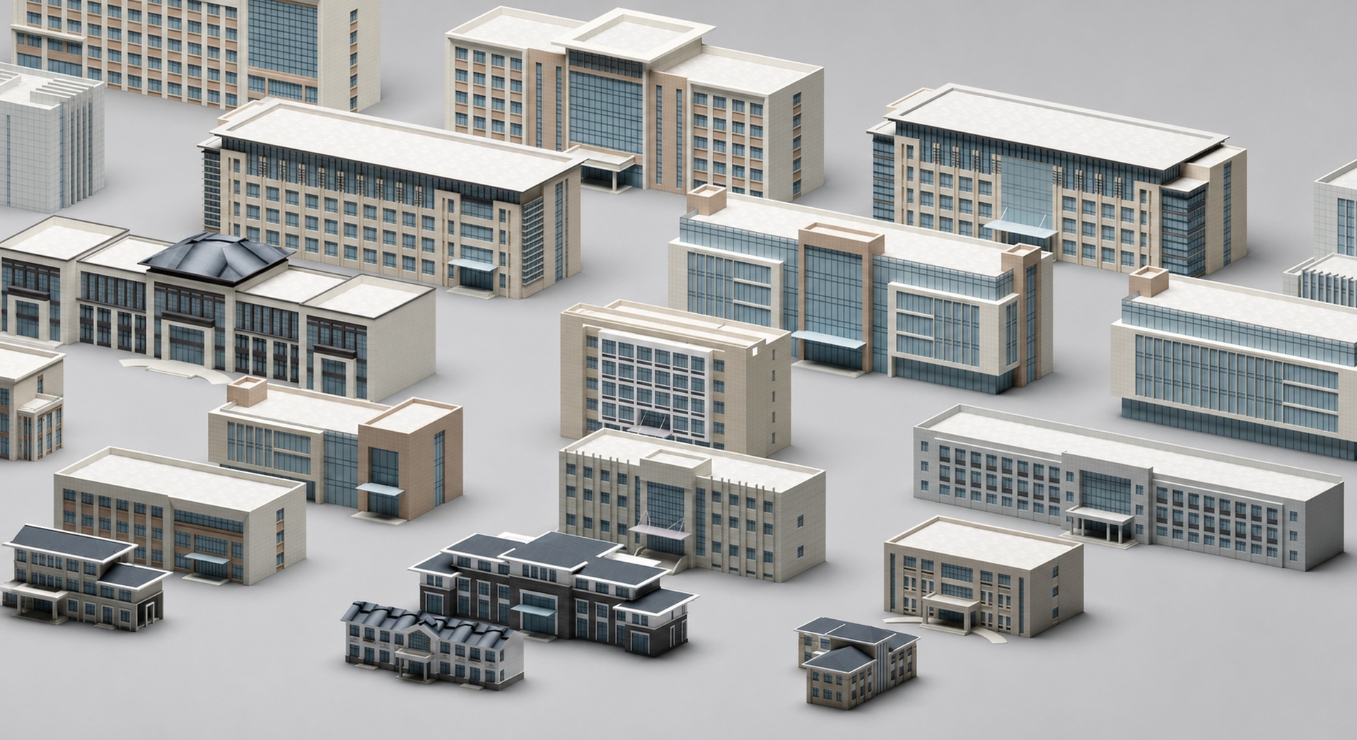 Media 1 for listing Ultimate Urban Environment Pack – 65+ Modular City Buildings & Infrastructure