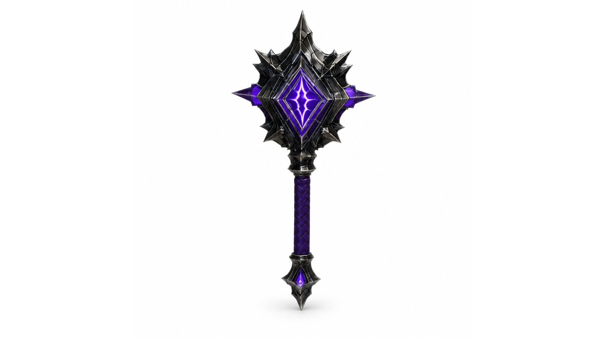 Void Knight Mace - Gothic Fantasy Weapon 3D asset preview
