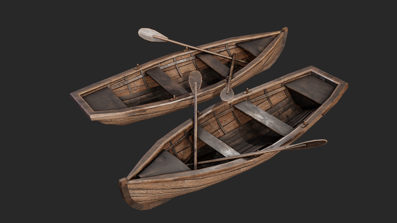 Media 1 for listing Wooden Rowboat
