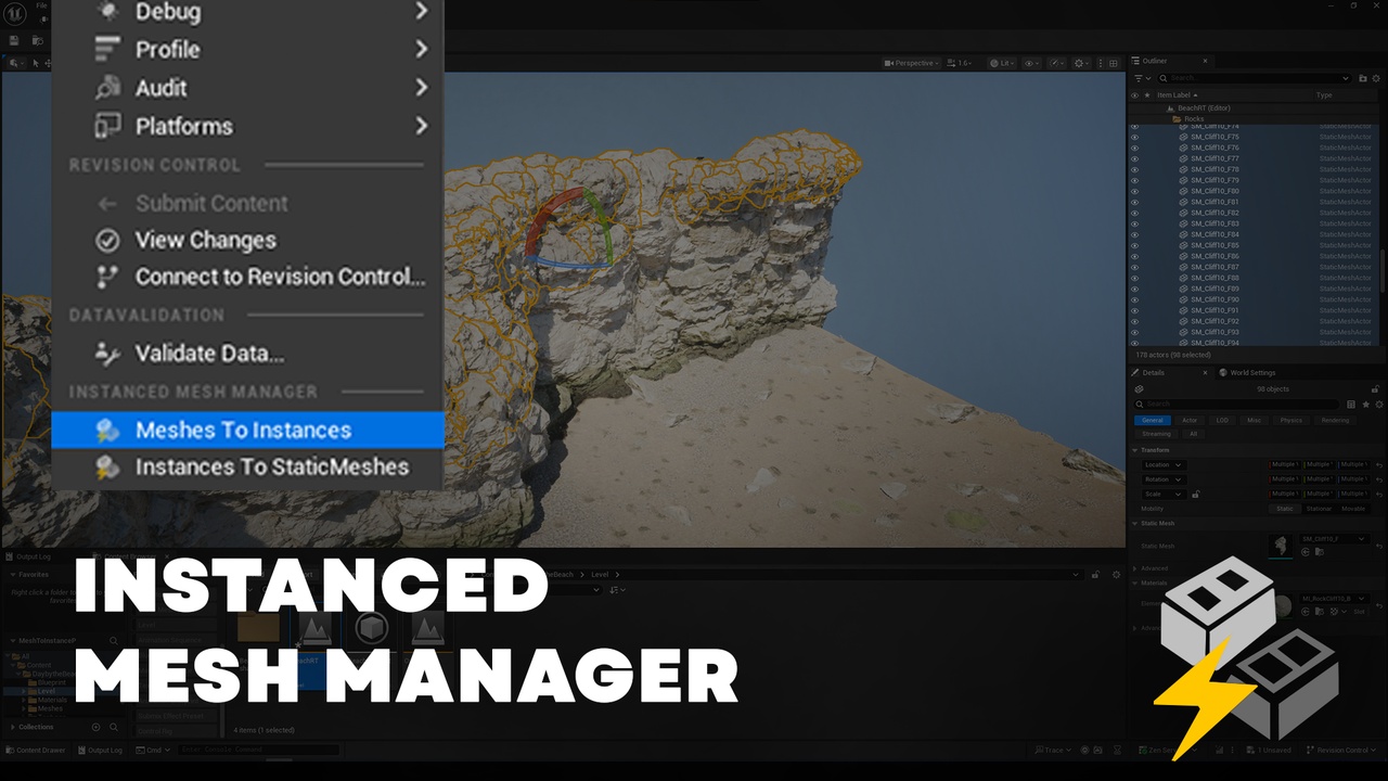 Media 1 for listing Static Mesh Instances Manager