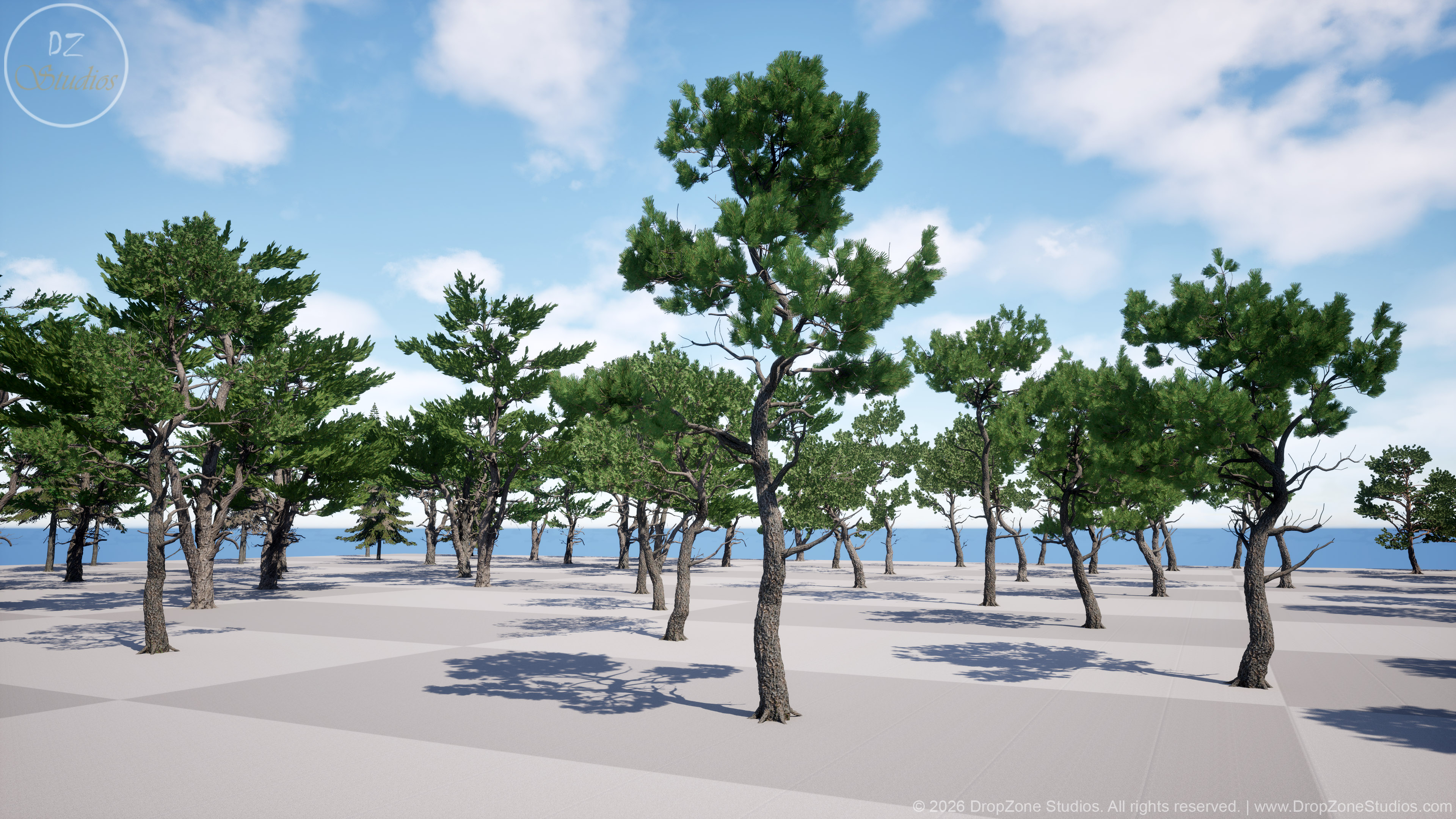 DZ Trees - Bundle Vol1 (Conifers & Deciduous Trees) | Fab