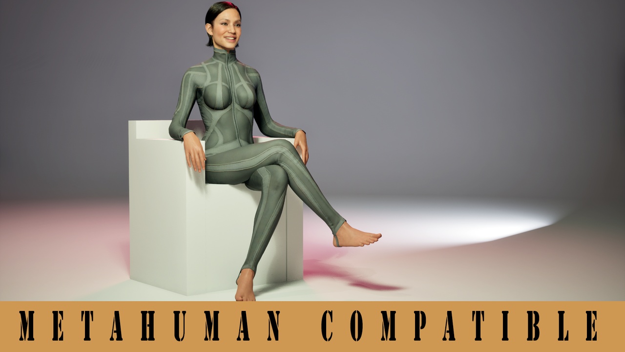 Media 1 for listing Sci-Fi Cyberpunk BodySuite for MetaHuman