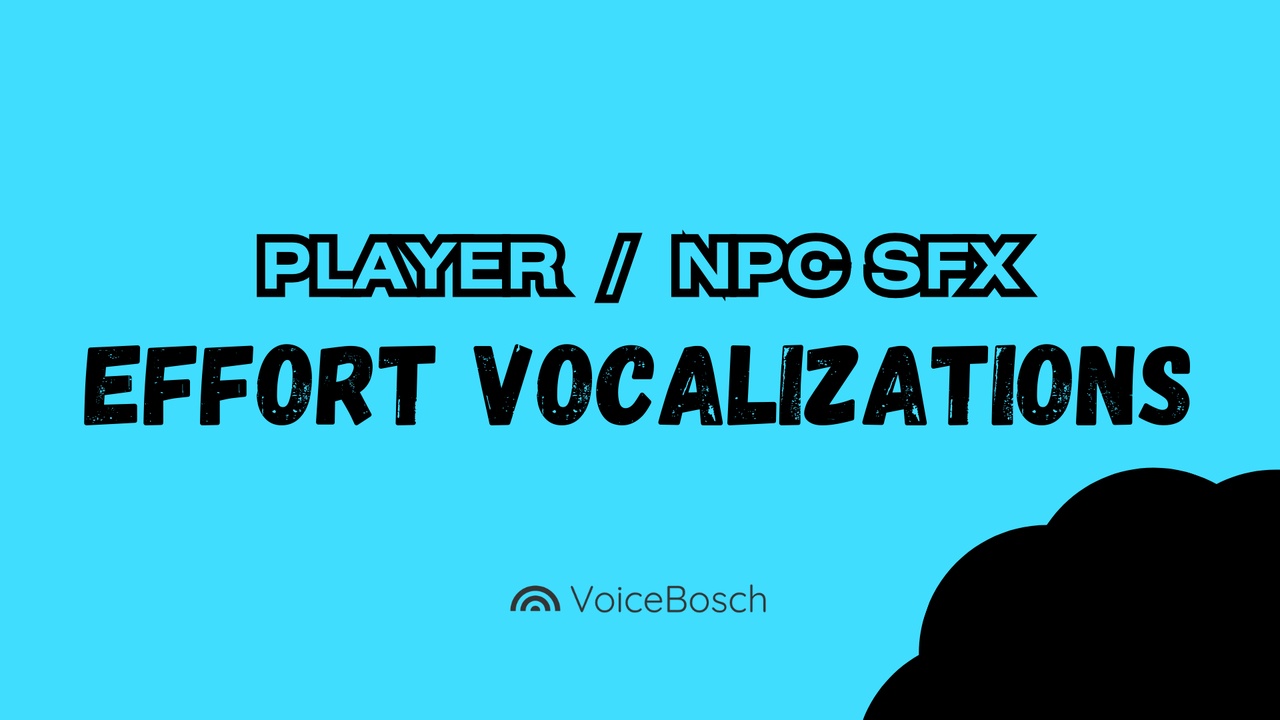 Media 1 for listing Effort Vocalizations (Male) - Voice Pack