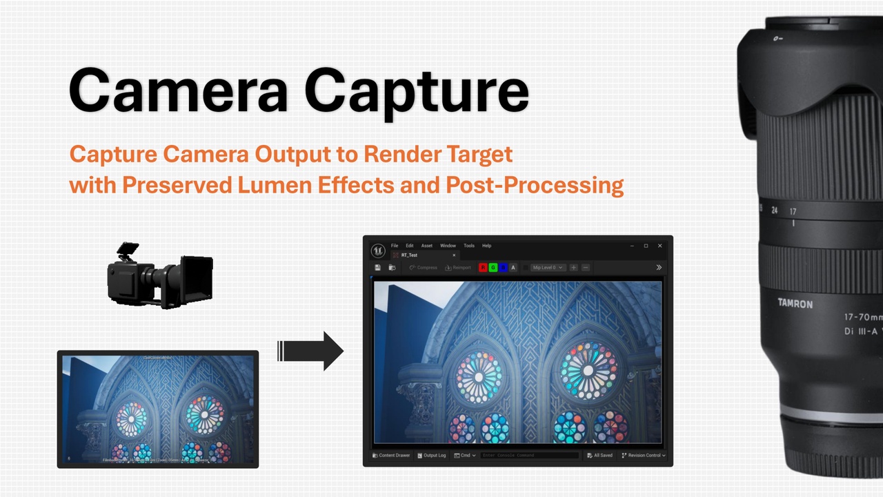 Media 1 for listing Camera Capture Plugin - Preserved Lumen Effects and Post-Processing