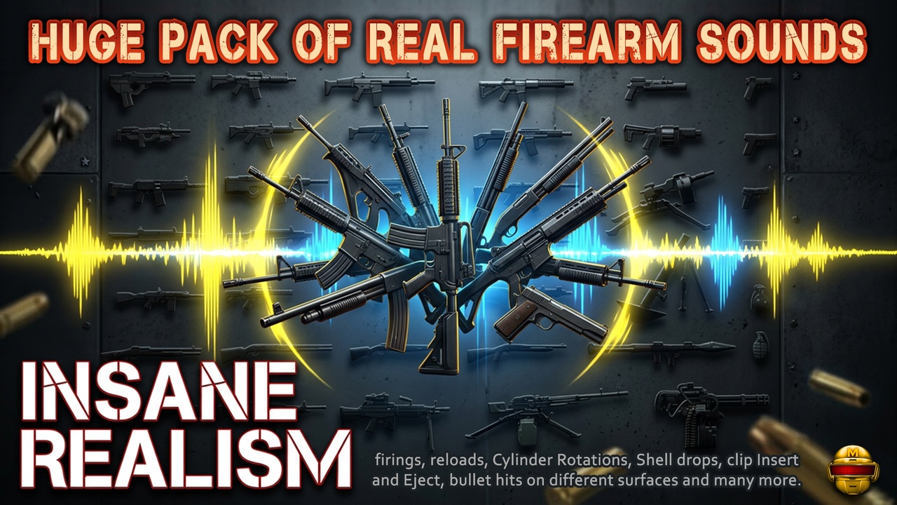 Media 1 for listing Huge Pack of Real Firearm Sounds Effects