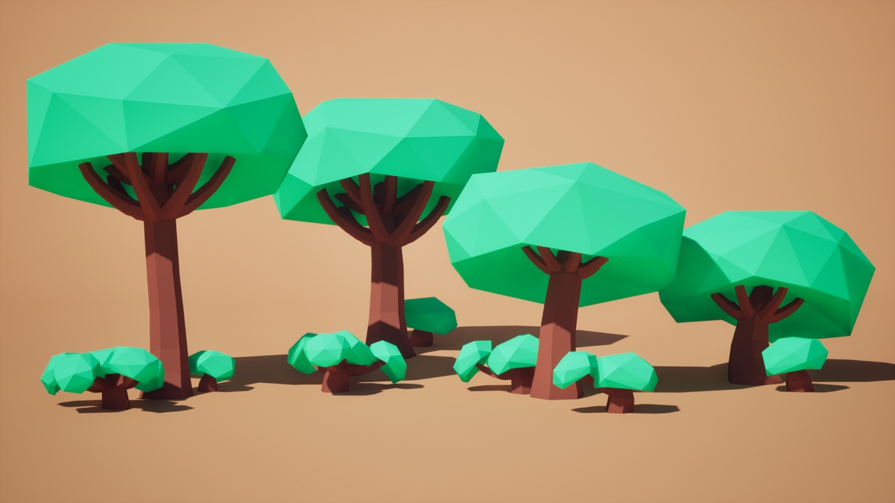 Media 1 for listing Low Poly: Fantasy Trees Vol. 2