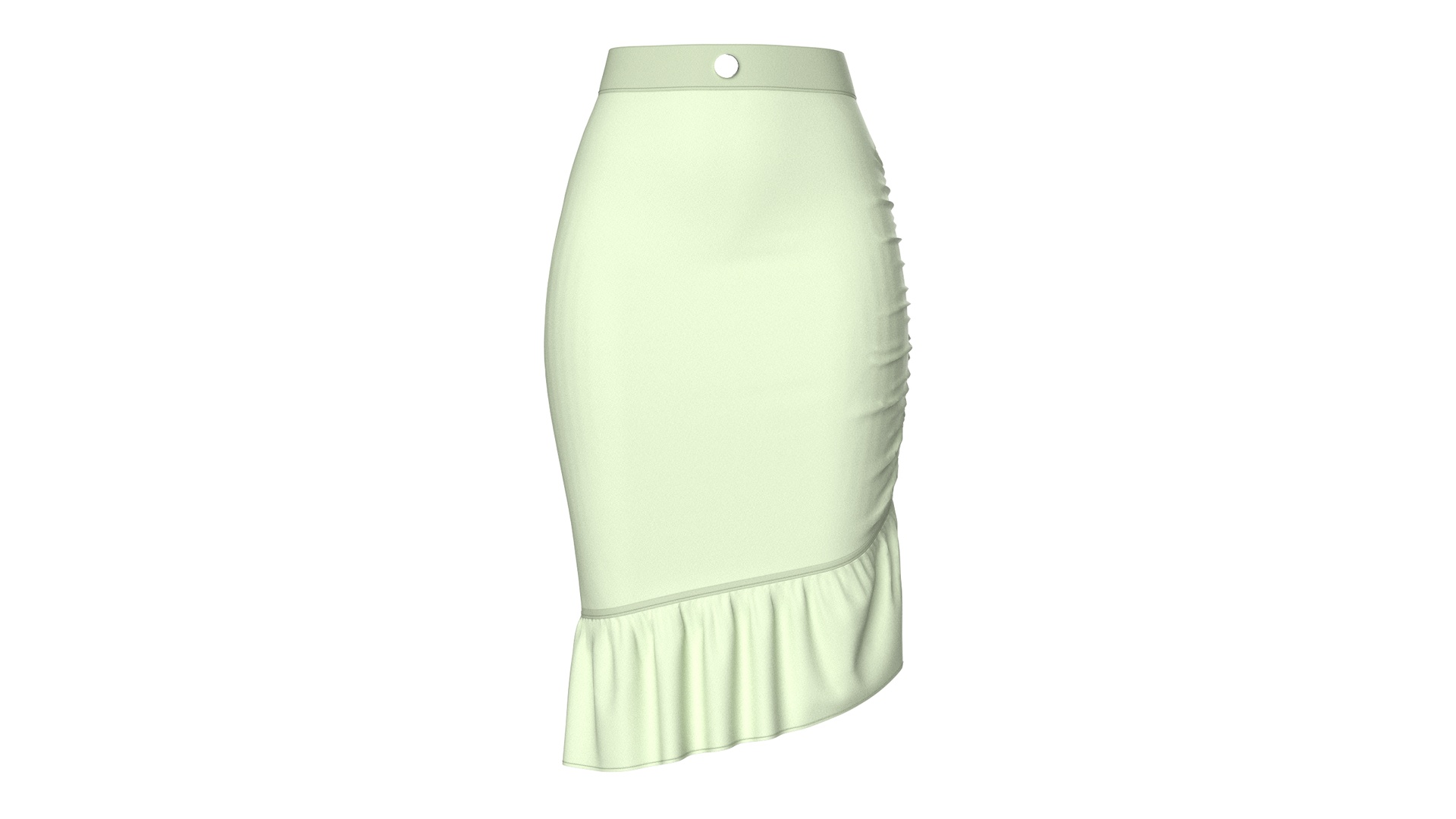 Media 1 for listing Girls High - Waisted Ruffle Hem Skirt | High Poly