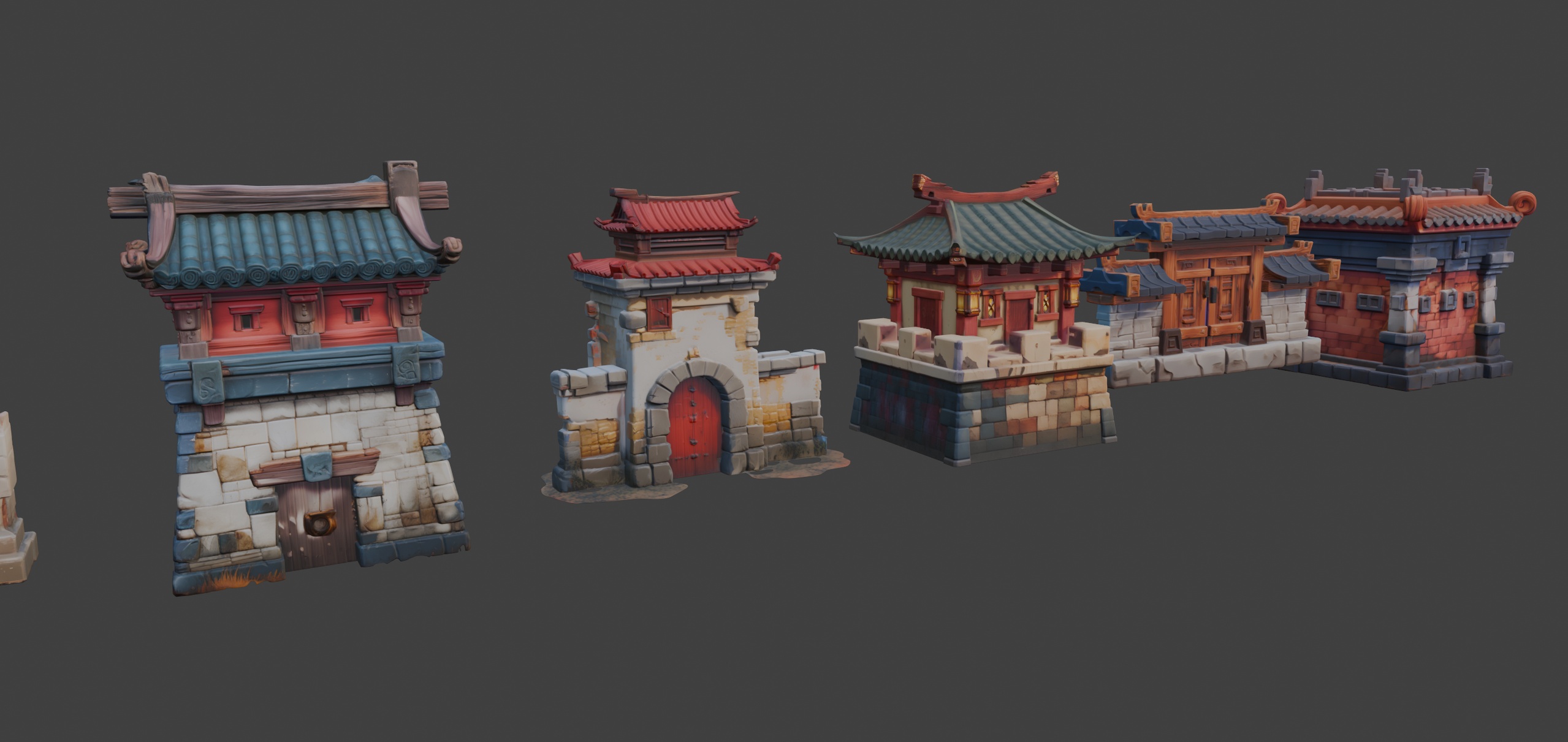 Media 1 for listing Stylized Medieval Walls Set 3🏰
