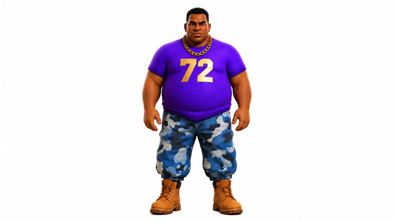 Media 1 for listing Stylized Gangster 3D Male Character – Rigged & Animated