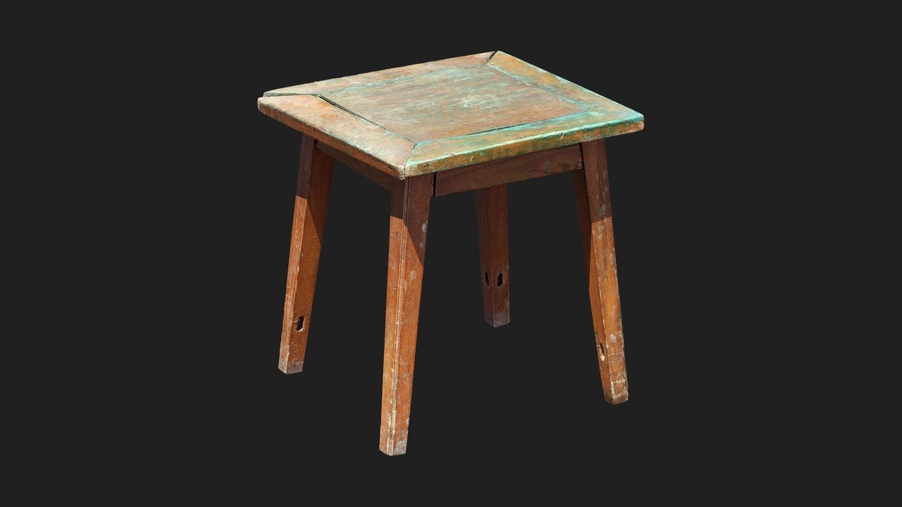 Media 1 for listing Old Wooden Stool