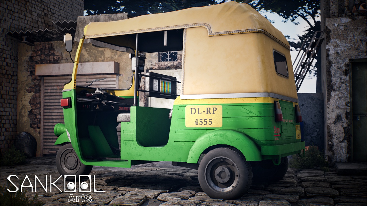 Media 1 for listing Indian Rickshaw - Gameready Build (Unreal Engine Only)