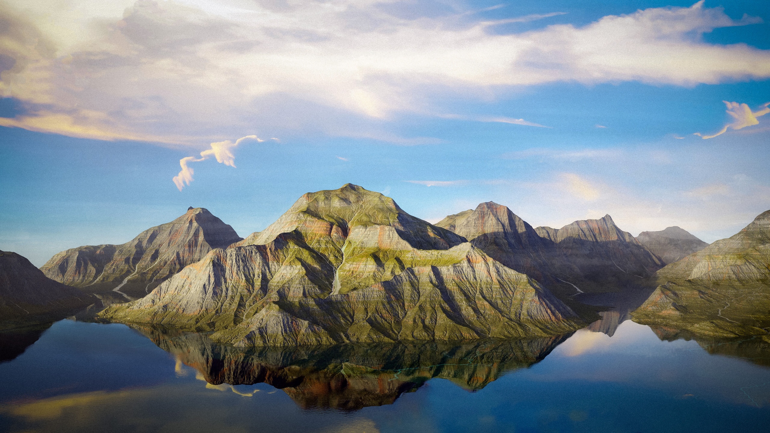Media 1 for listing 8 Mountains Kitbash 02 (Height, maps, .fbx, .blend)