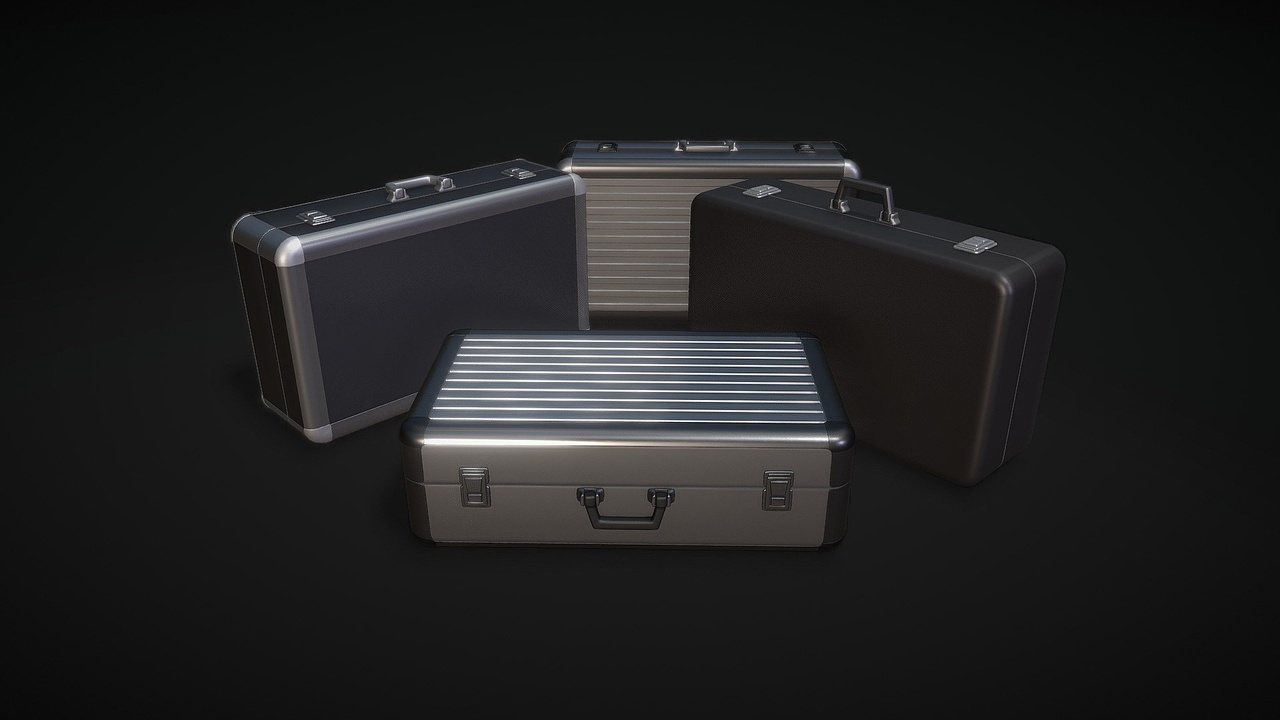 Media 1 for listing Two Types of Metal ( Aluminum ) Briefcases