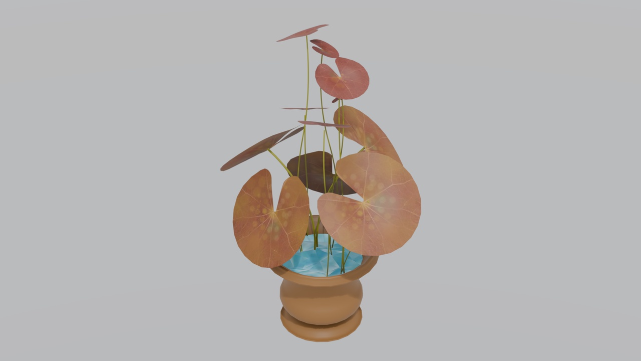 Media 1 for listing Lotus Aquatic Plant Pot 3D Model
