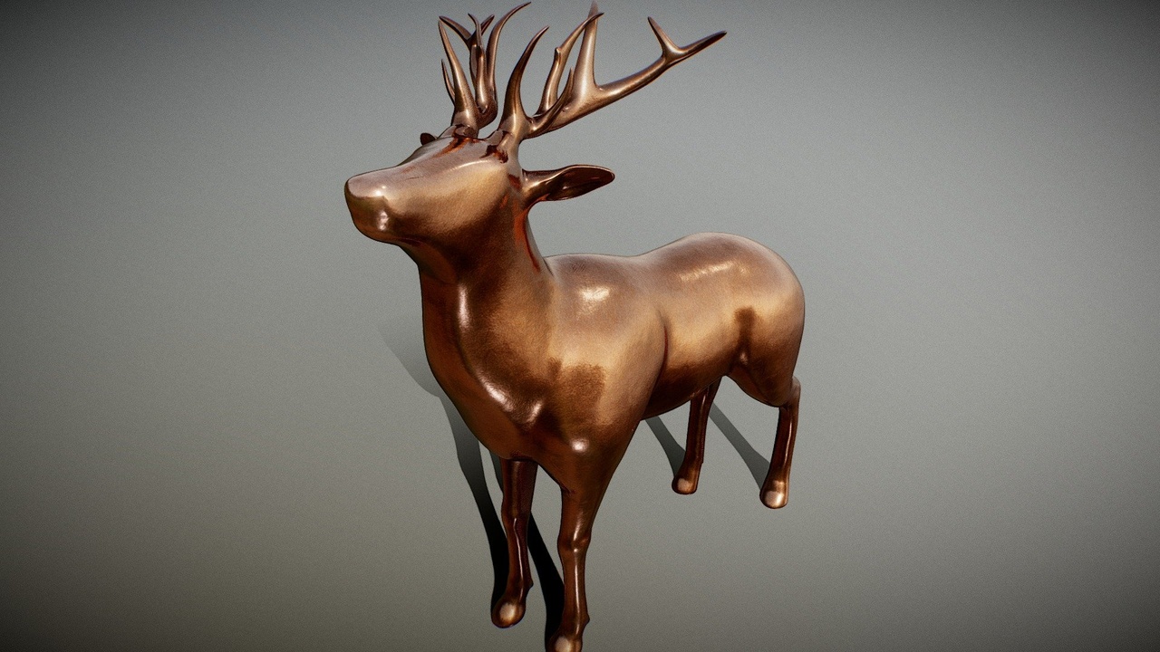 Media 1 for listing Stag Statue