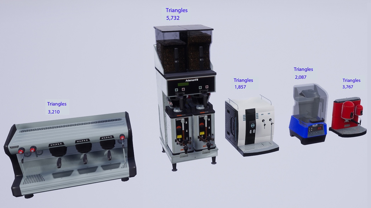 Media 1 for listing Coffee Machines set ( Personal and Industrial size )