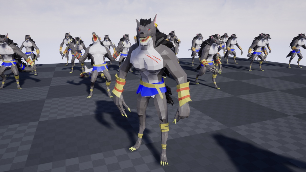 Media 1 for listing Werewolf polyart