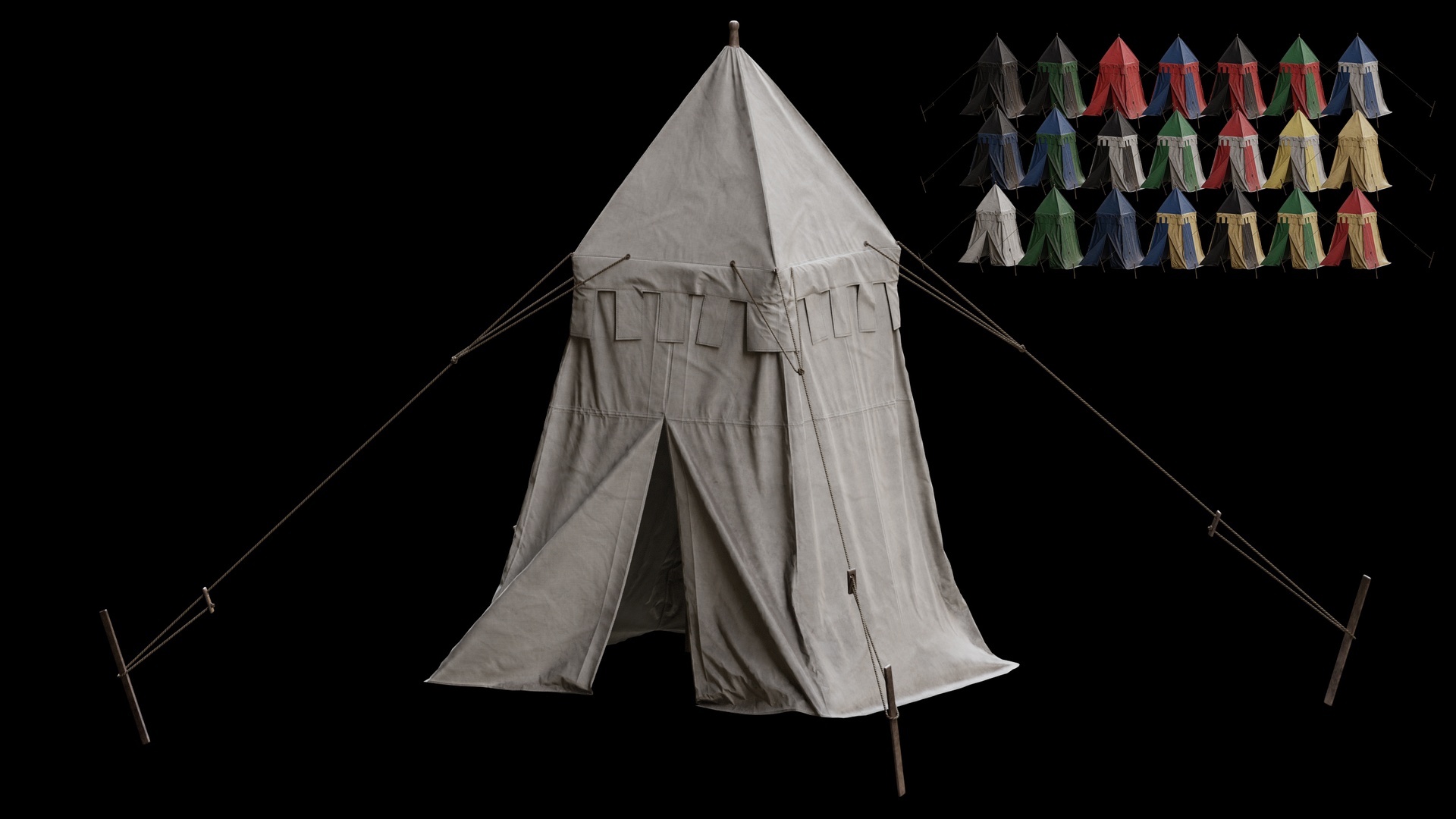 Media 1 for listing Medieval Tent 02