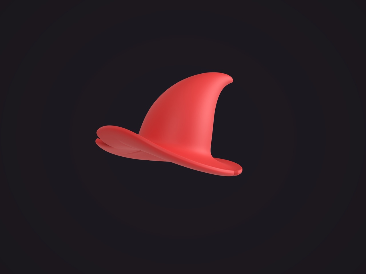 Media 1 for listing Red witch hat