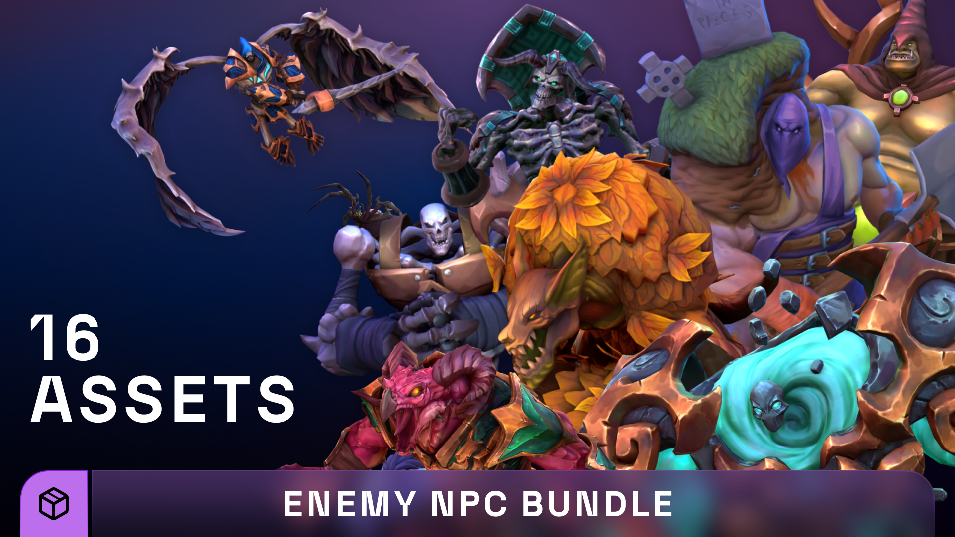 Stylized Fantasy Enemy NPC Bundle #2 | Fab