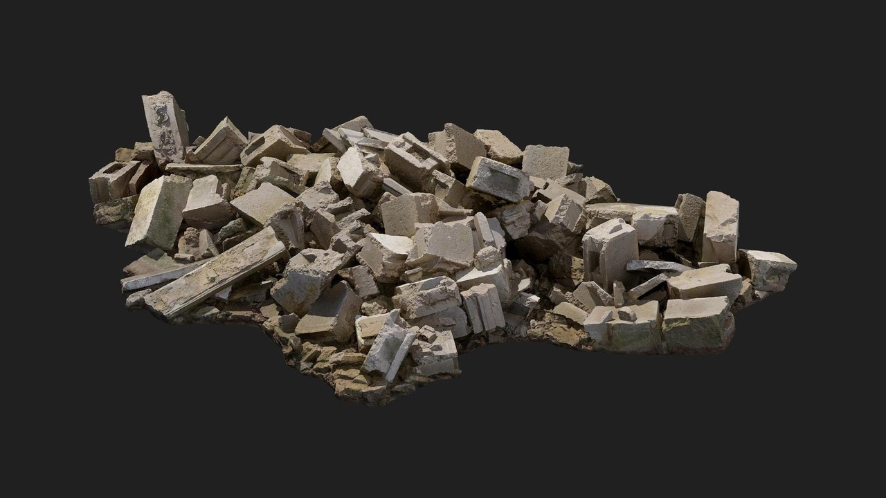 Media 1 for listing Urban Ruin Rubble Pile Concrete M