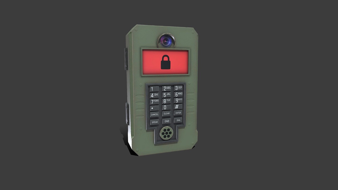 Security Keypad Low-poly PBR | Fab