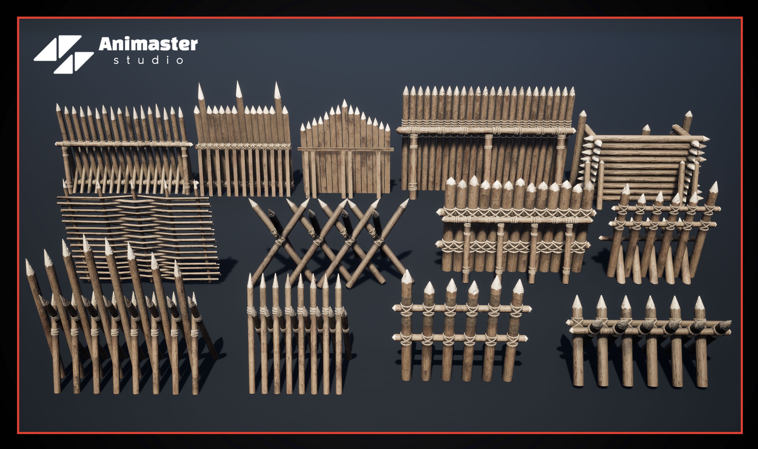Media 1 for listing Medieval Fence Set