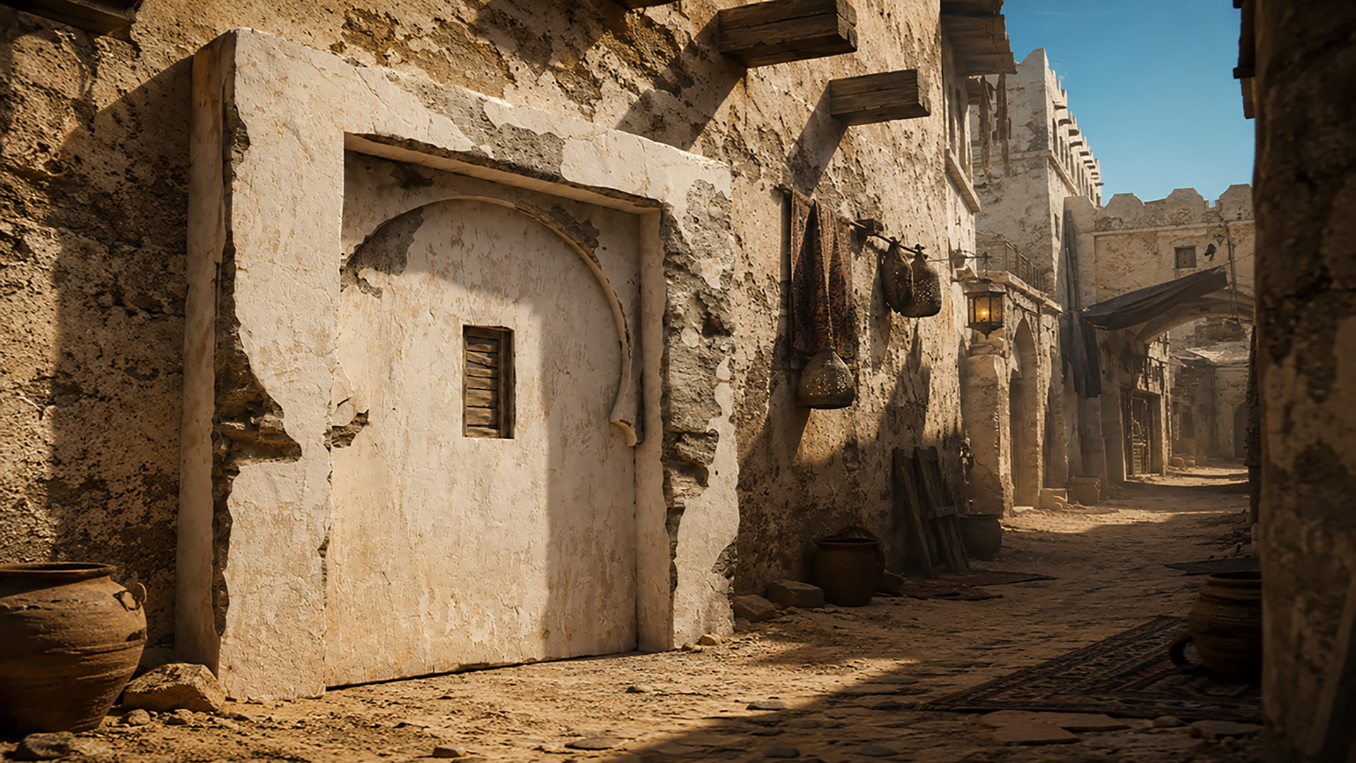 Ancient arched gateway from North Africa - a historic architectural ...