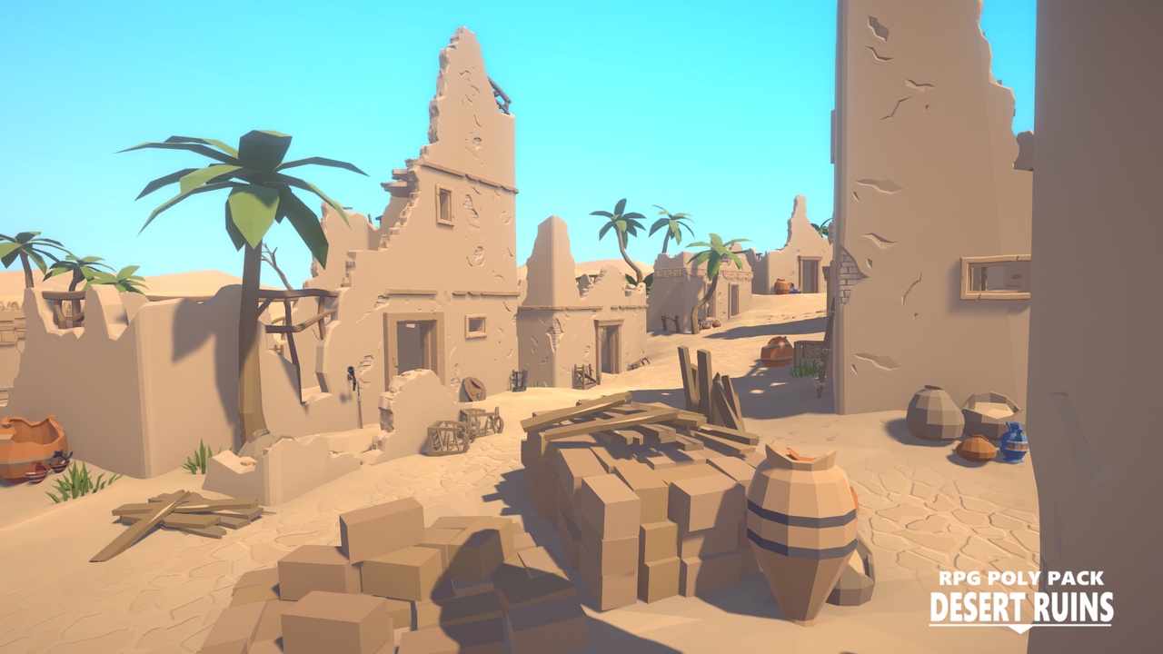 Media 1 for listing RPG Poly Pack - Desert Ruins